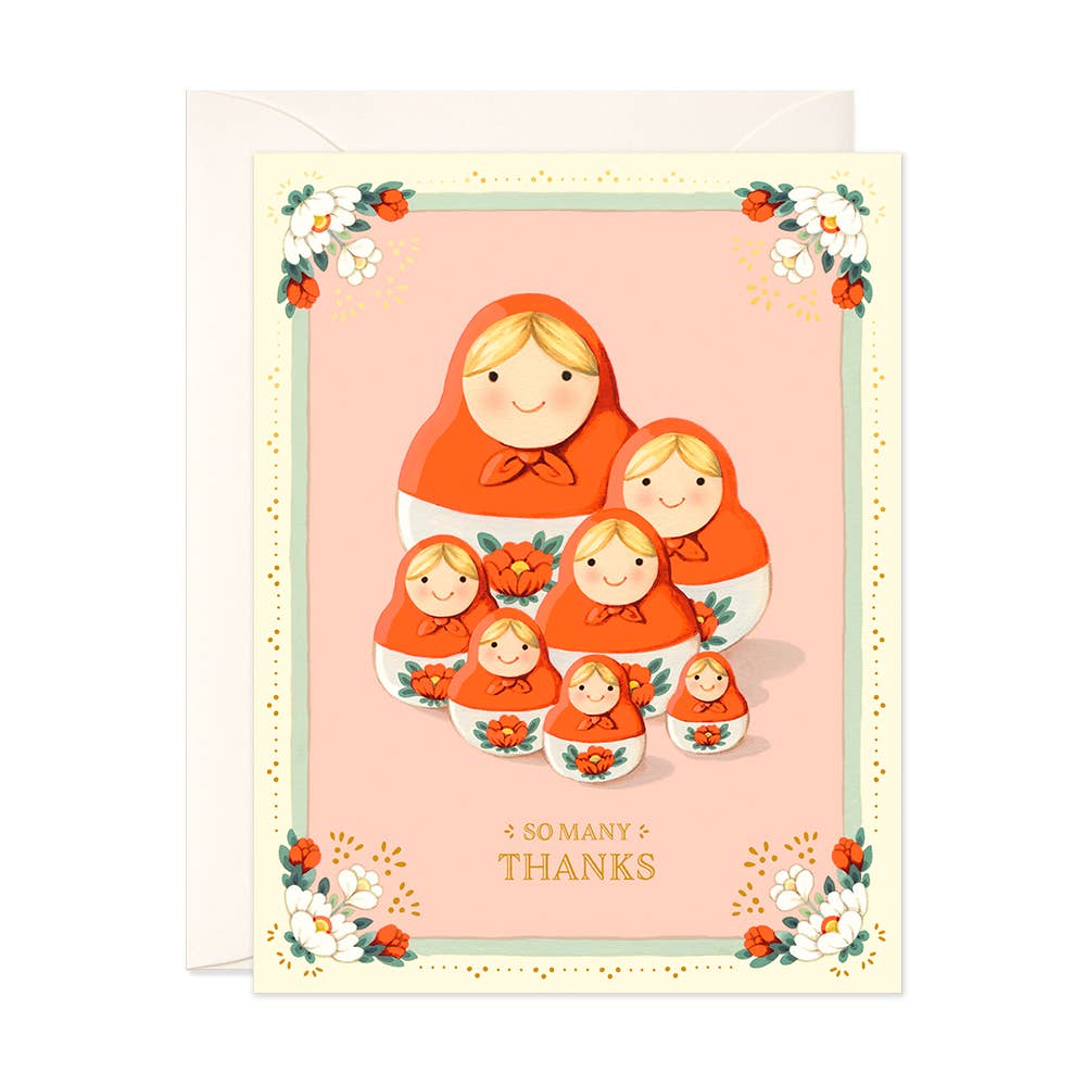 Nesting Dolls Thank You Card