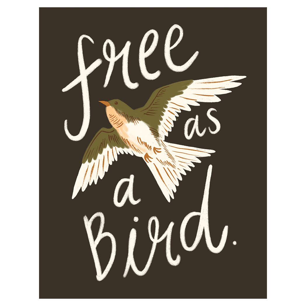 Free Bird Graduation Card