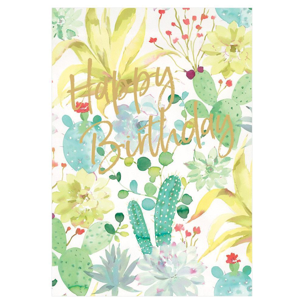 happy birthday succulents Succulent Foil