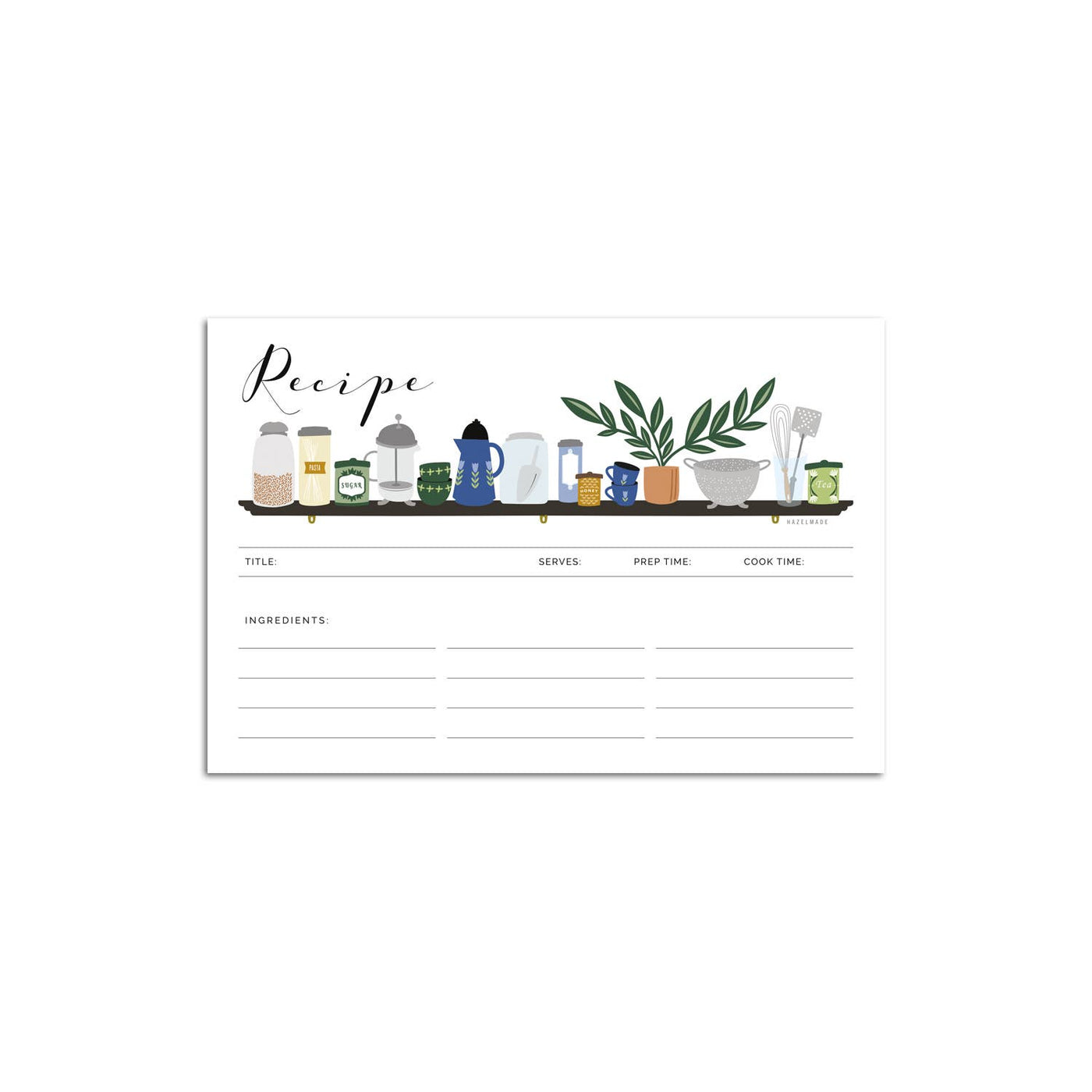 Kitchen Shelf / Recipe Card Set