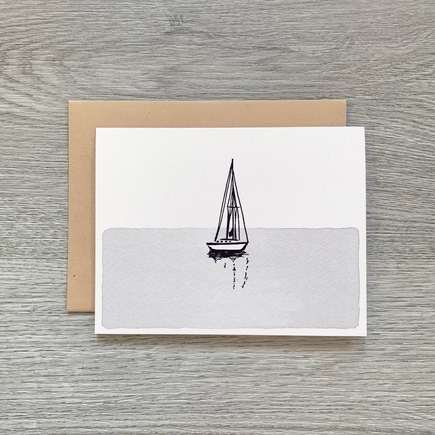 Sailboat in Water Card