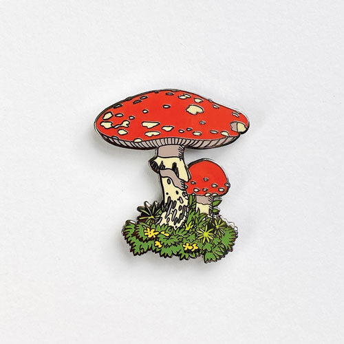 Fairy Mushrooms Enamel Pin