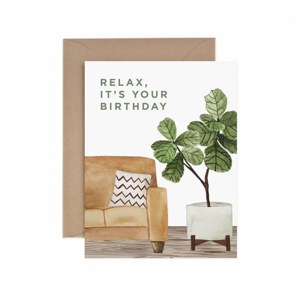 Paper Anchor Co. - Relax, it's your birthday Card