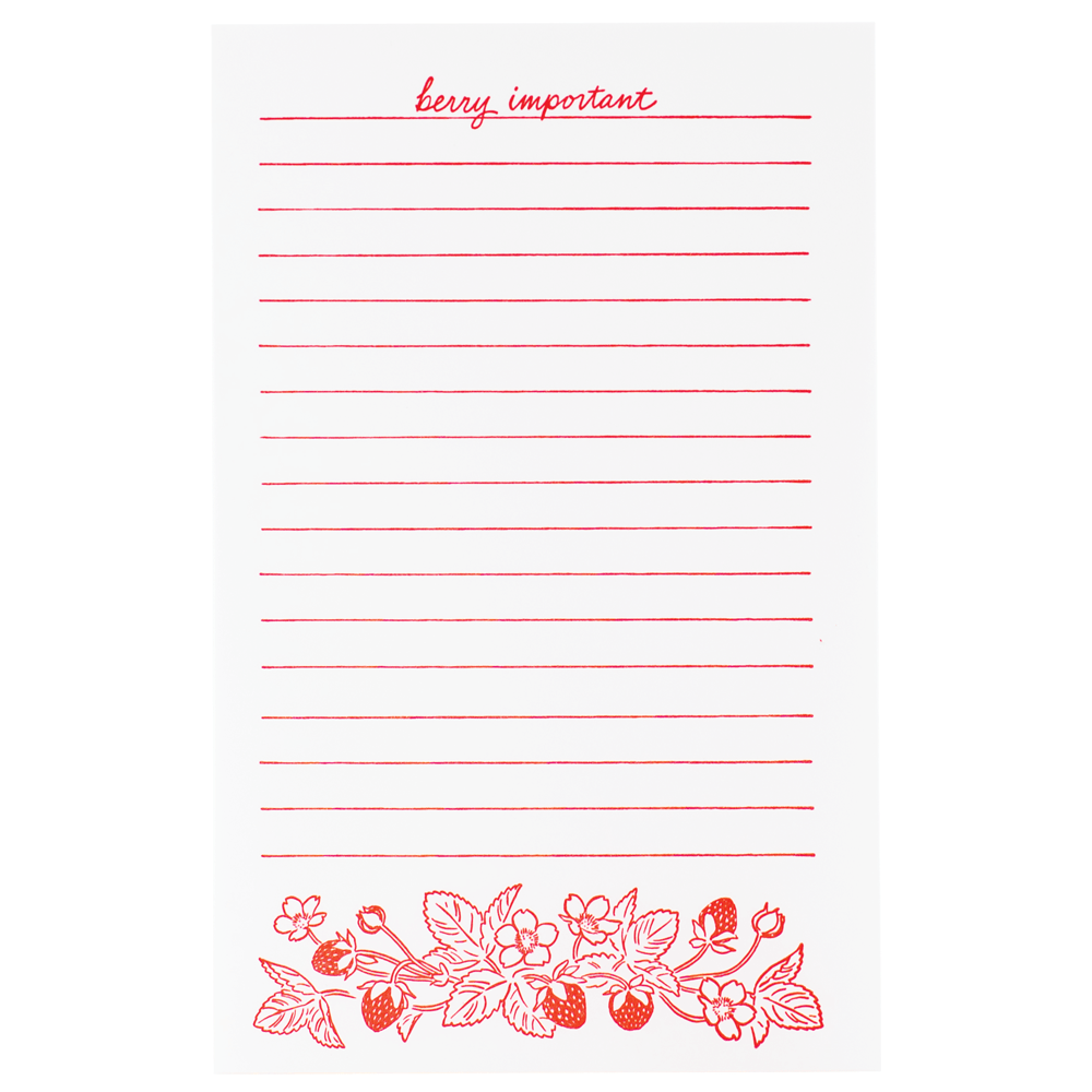 Strawberry Notepad