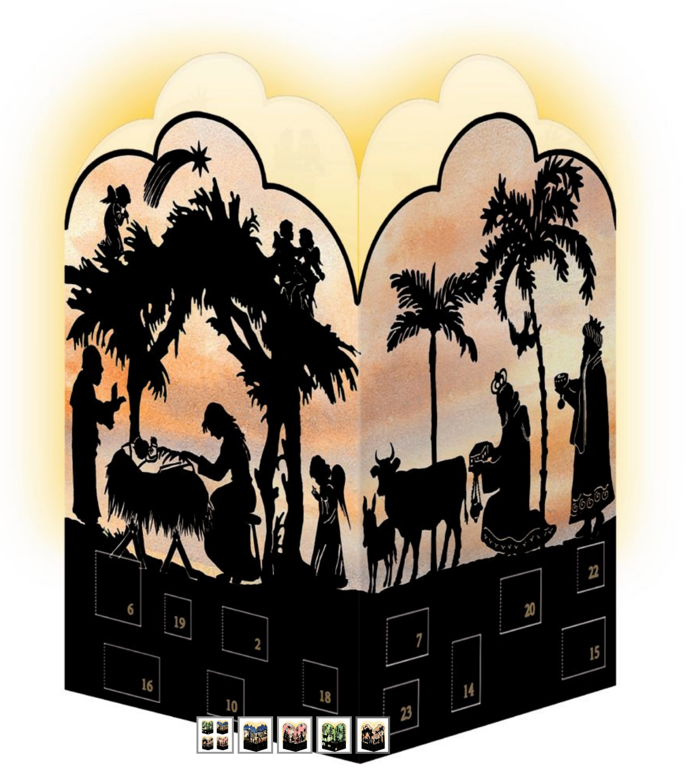 Silhouette Mini Lantern - Advent Calendar