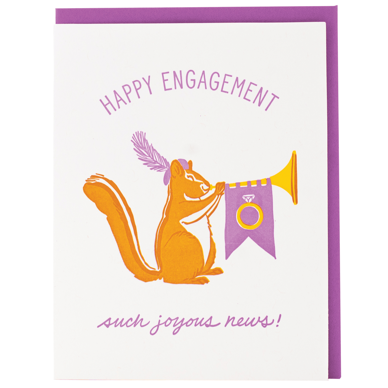 Fanfare Engagement Card – Merrymaker Fine Paper