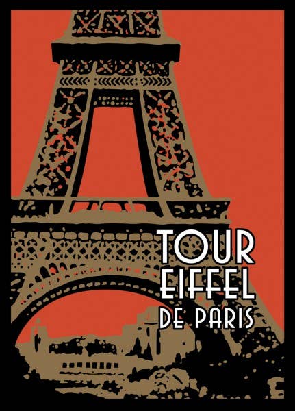 Eiffel Tower Luggage Tag