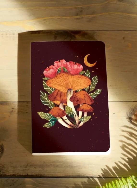 Midnight Mushroom Classic Notebook