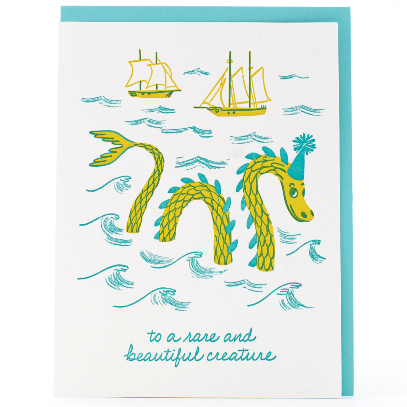 Sea Monster Birthday Card