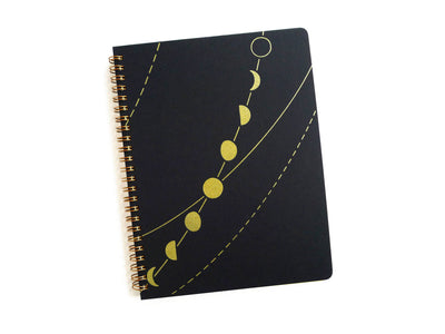 Moon Phase Coil Notebook, LG