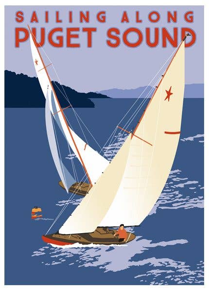 Puget Sound Sailing Luggage Tag