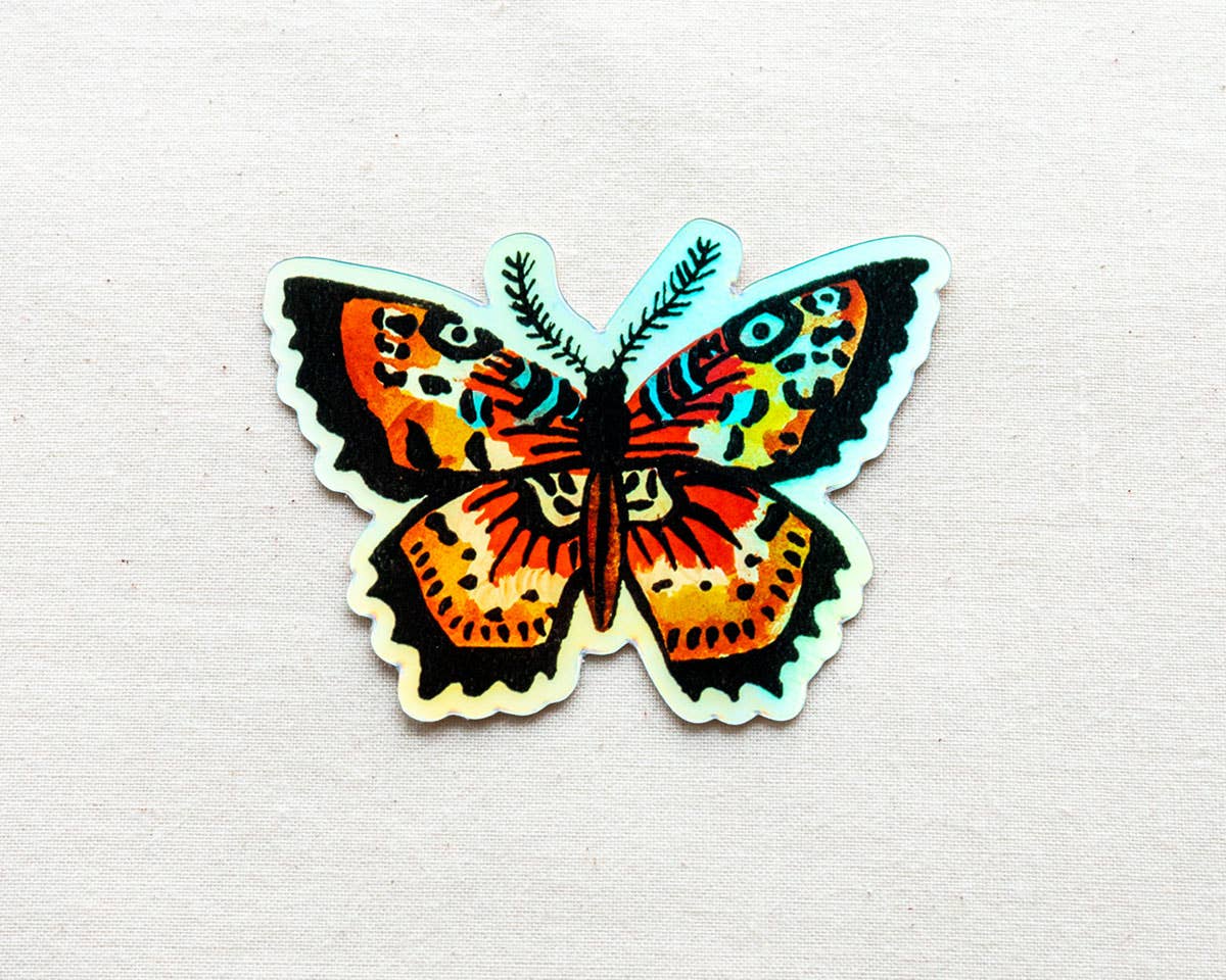 Holographic Butterfly Sticker