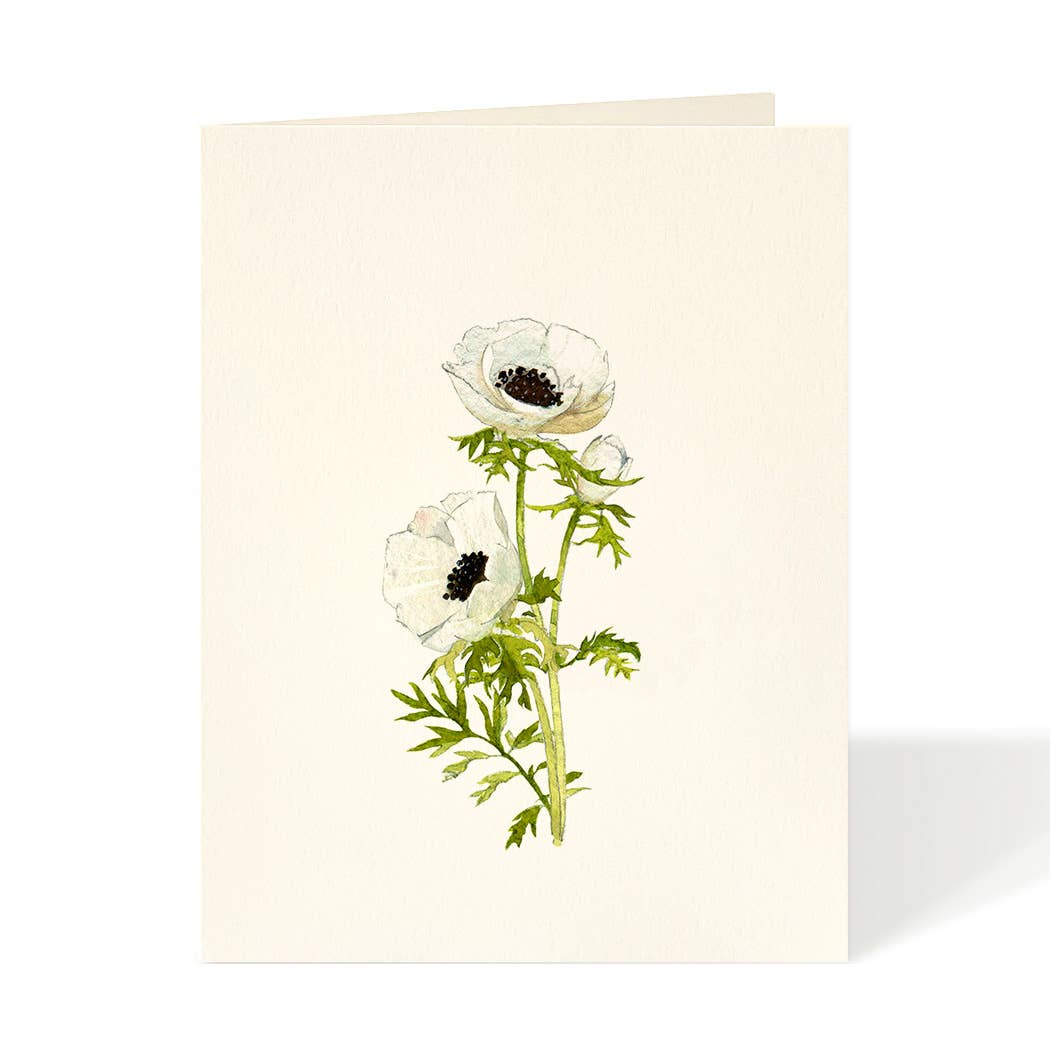 Anemone Blossoms - Flower Garden Card