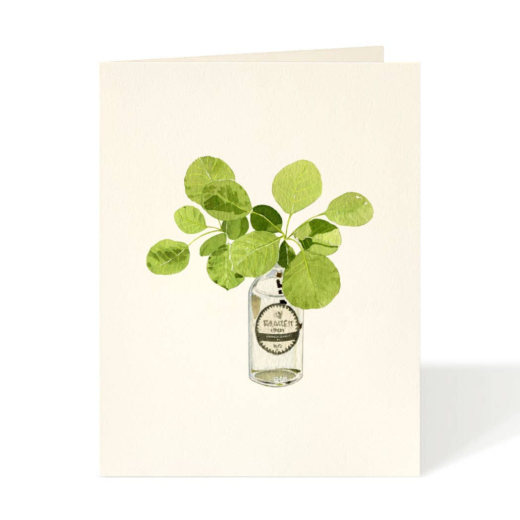 Smoke Bush -- Flower Garden Card