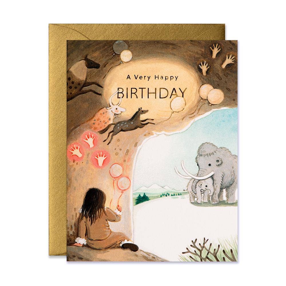 Caveman Birthday Card – Merrymaker Fine Paper