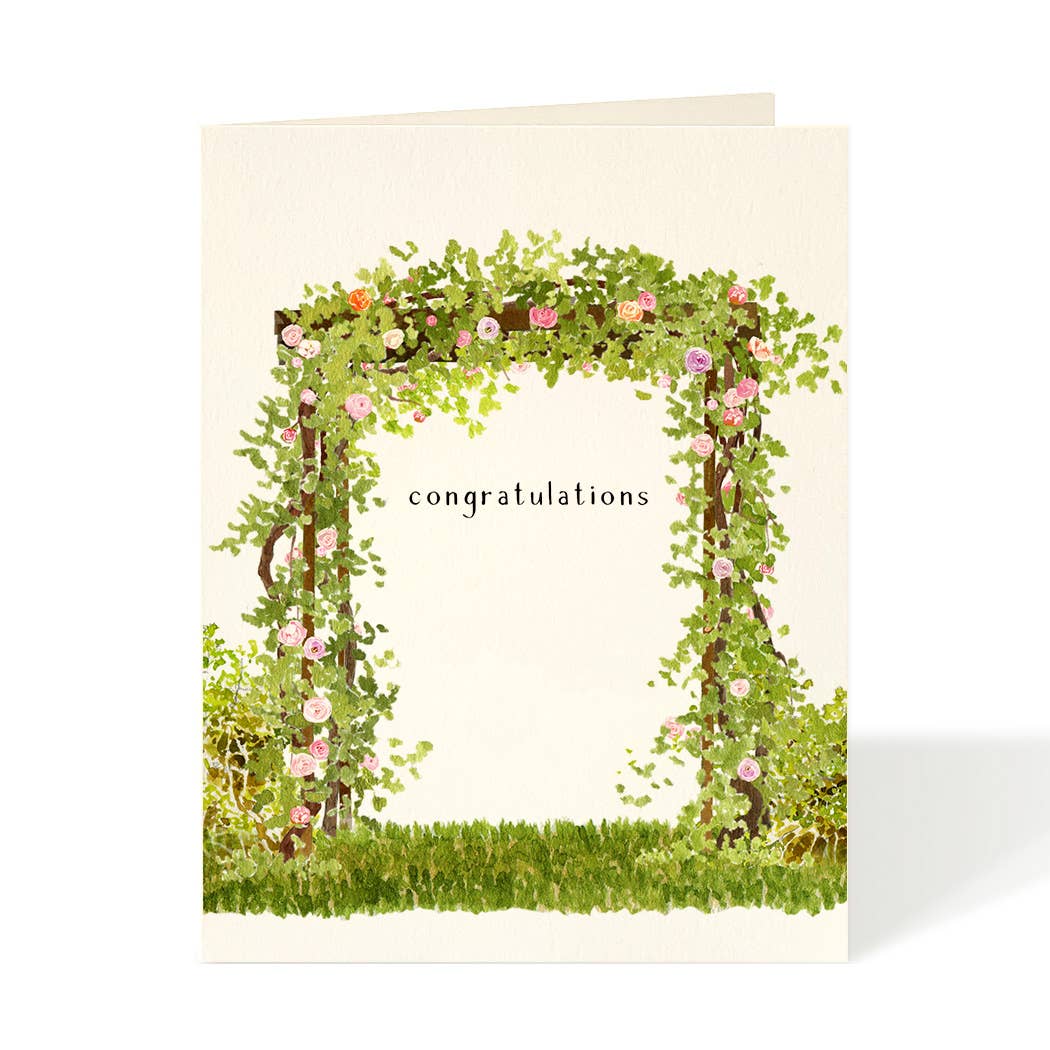 Rose Arbor -- Wedding Card