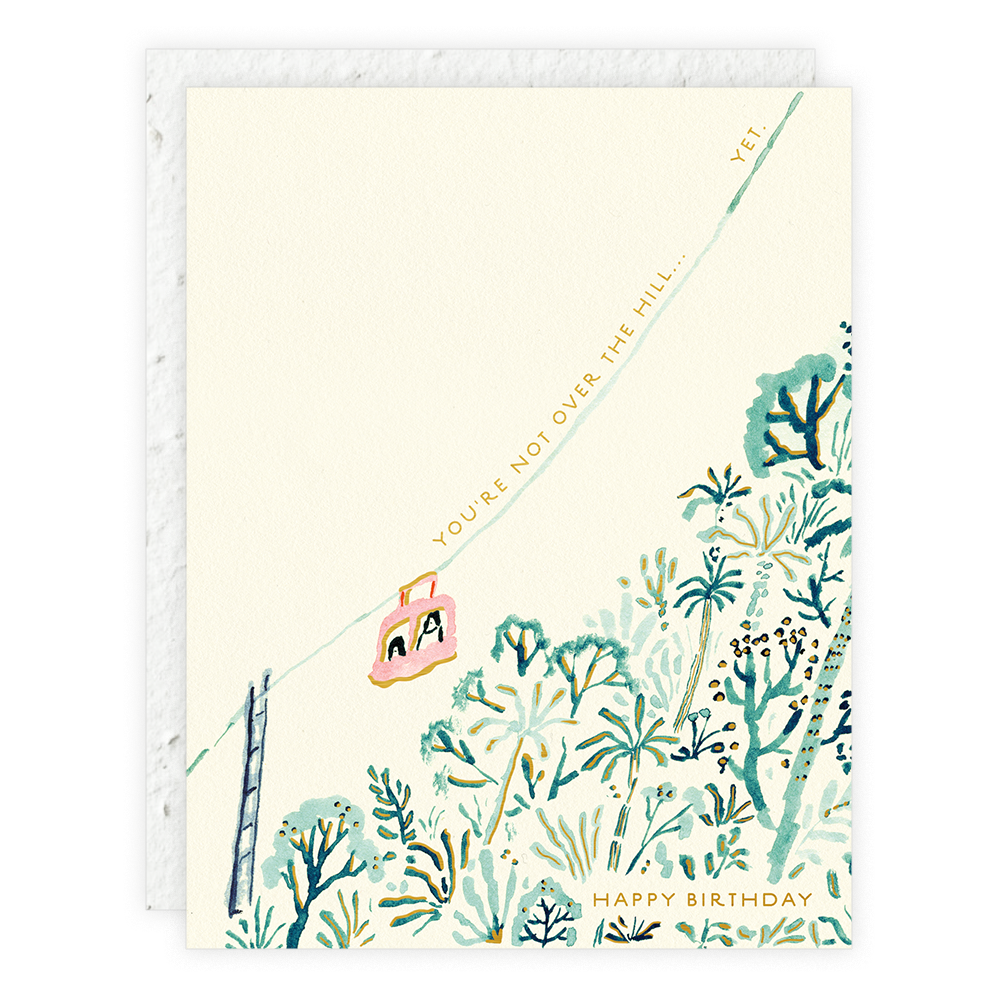 Over the Hill - Birthday Card