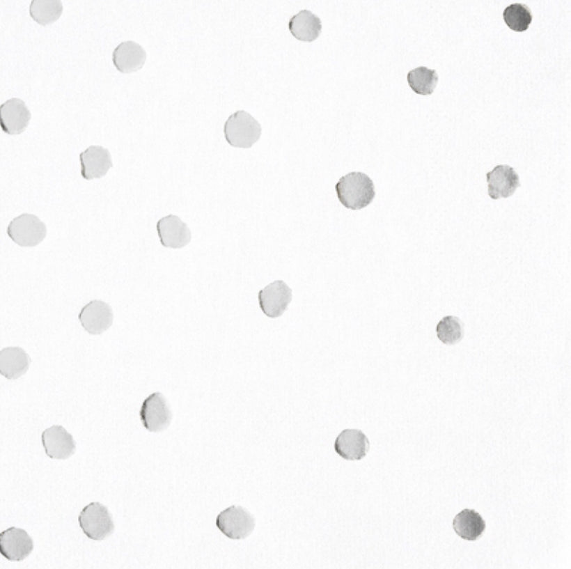 Dots on White Napkin