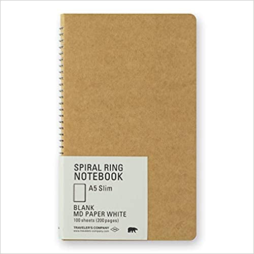 Slim Spiral Ring A5 Notebook