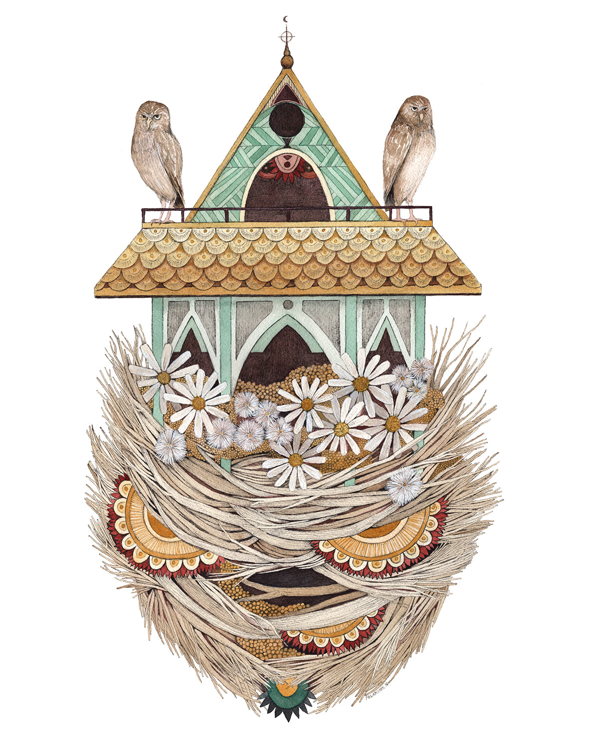 House of Owl 8x10 Art Print