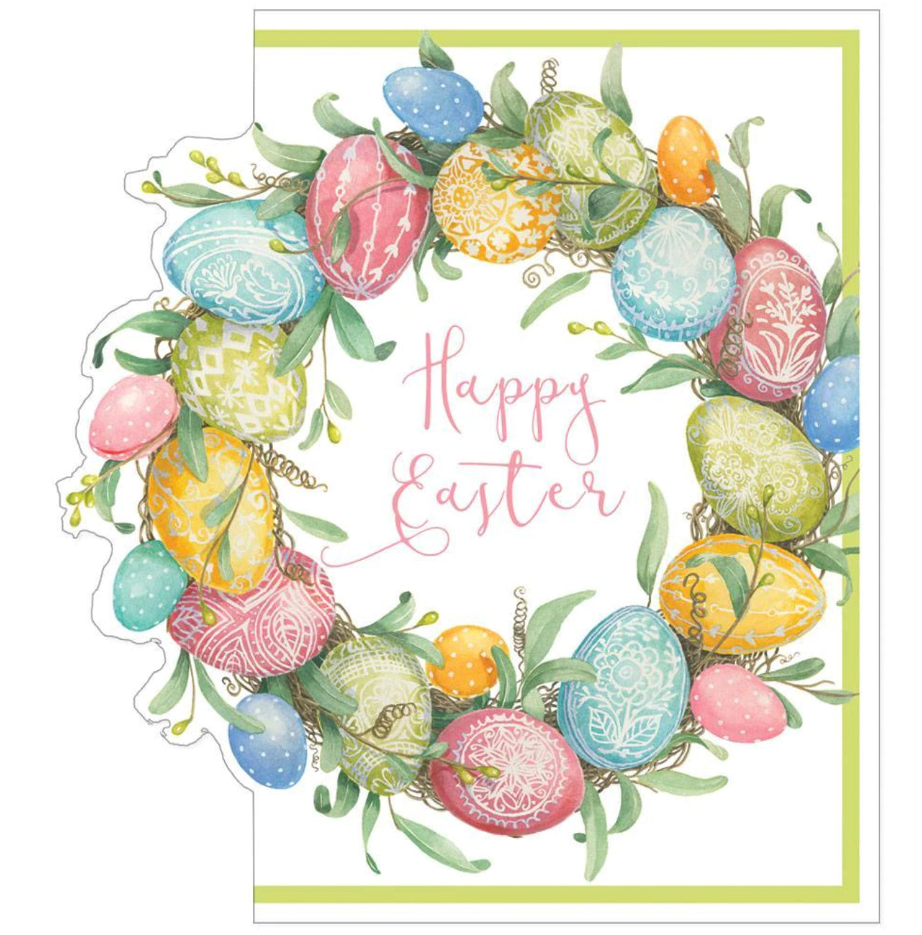 Easter Egg Wreath- Message