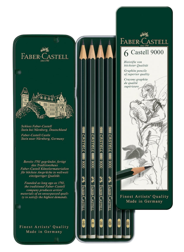 Castell 9000 Pencil Set (set of 6)