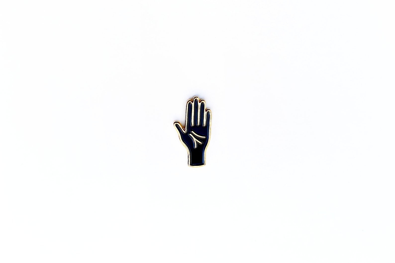 Hand Print. Pin Hand Protection Pin – Merrymaker Fine Paper