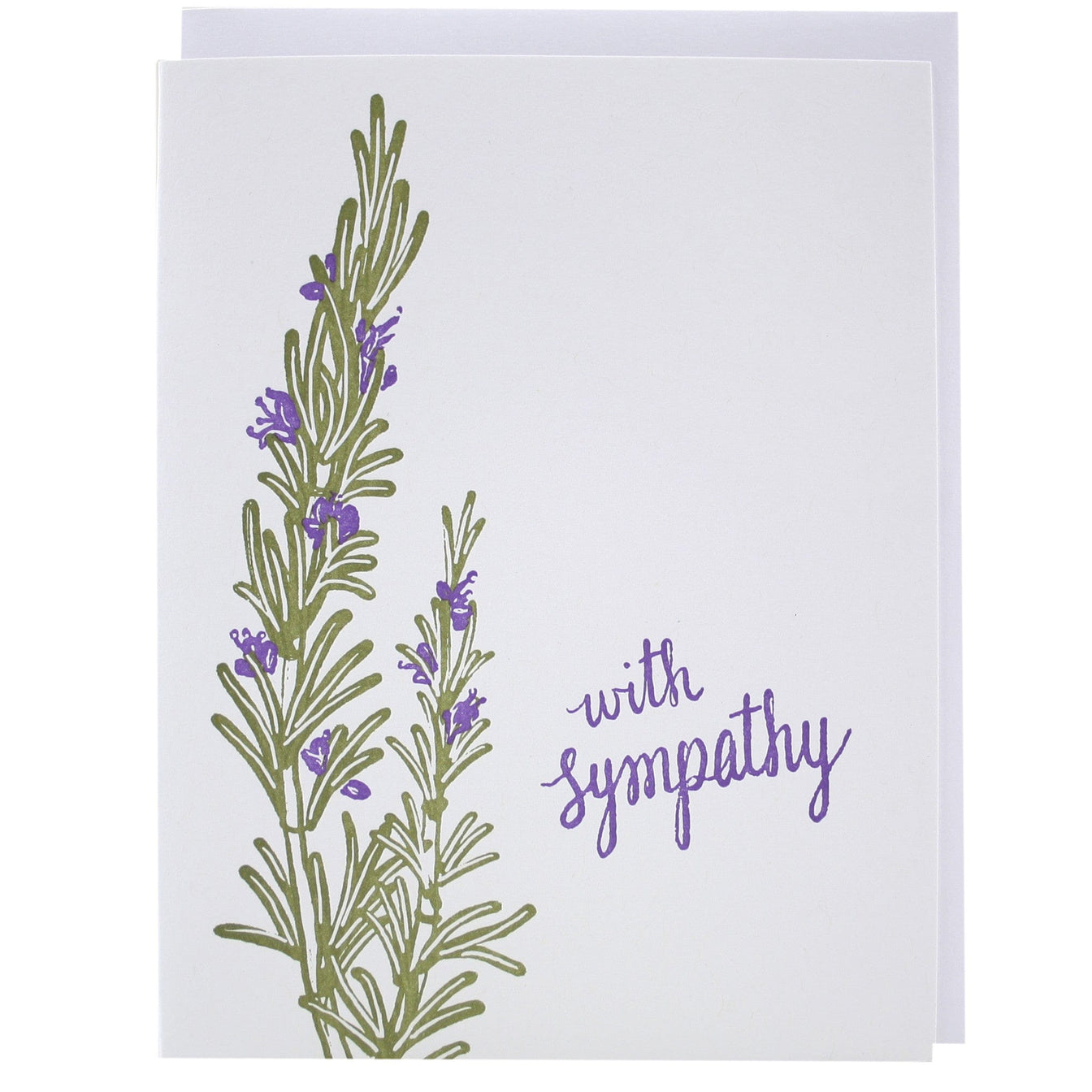 Rosemary Sympathy Card