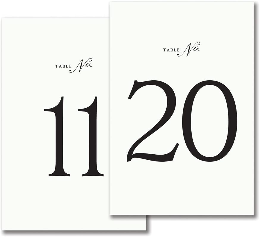 Tented Table Cards 11-20